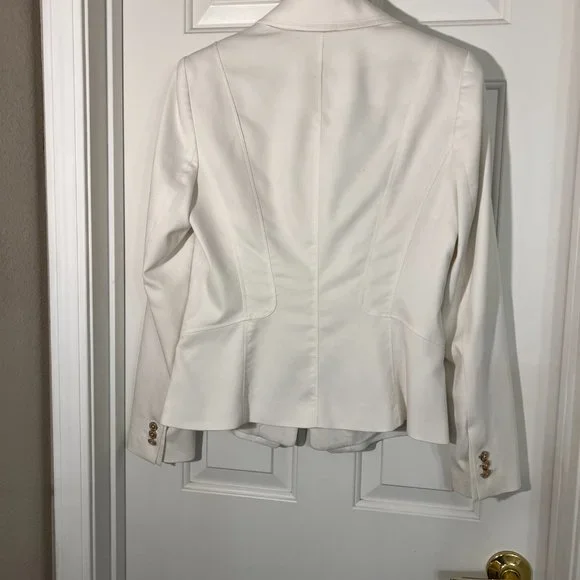 Elegant White Women's Blazer - Picture 5 of 6